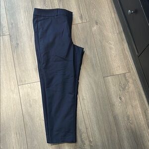 LOFT Blue Ankle Cropped Pants with Tapered Leg